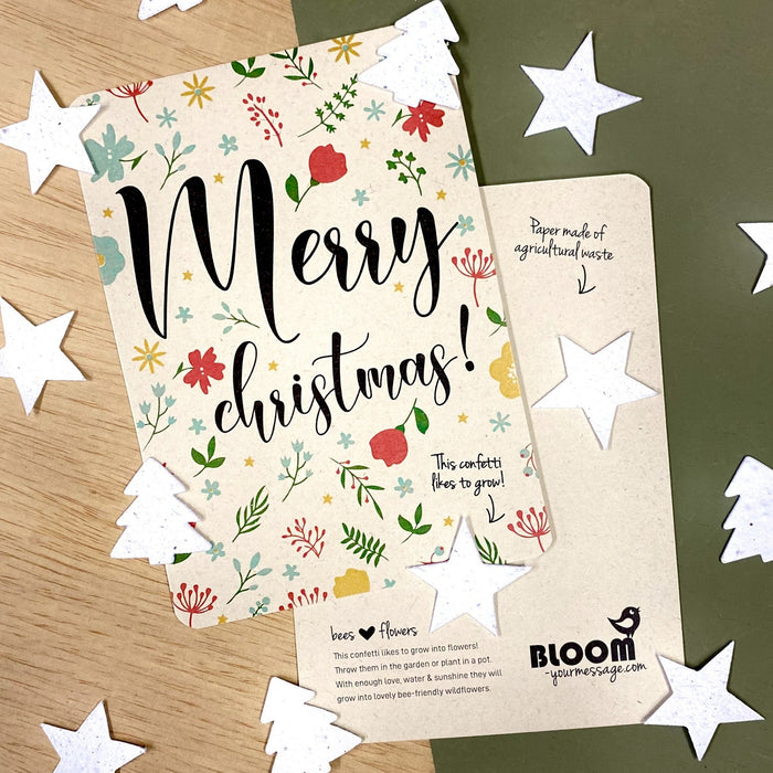 Bloom Bloom Card - Holiday Confetti