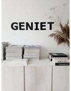 Geniet Letters - Zwart | Zoedt