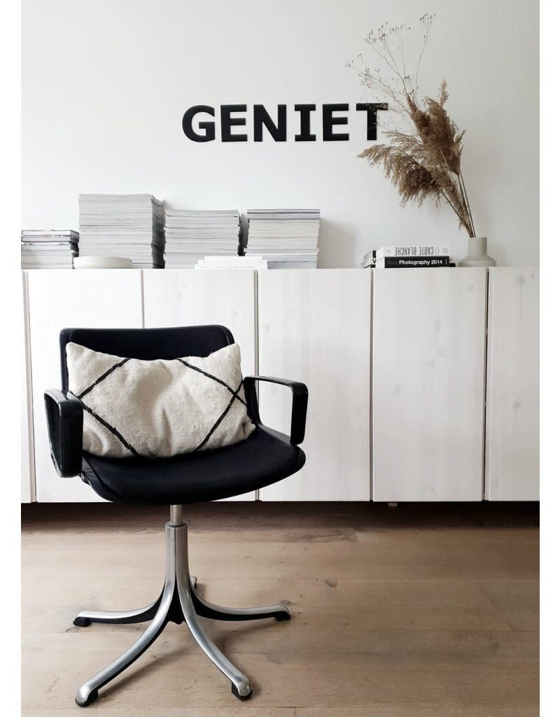 Geniet Letters - Zwart | Zoedt