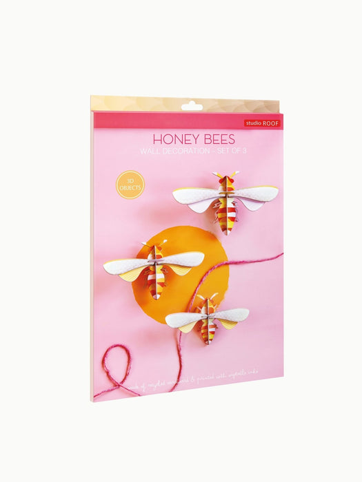 Honey Bees | Honingbijen - Set van 3 - Groot