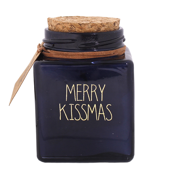 Sojakaars Glas met kurk XL (Merry Kissmas) | My Flame