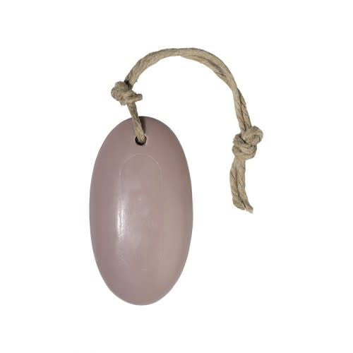Soap pendant Oval - pink - scent Herbal Meleze - 100 grams