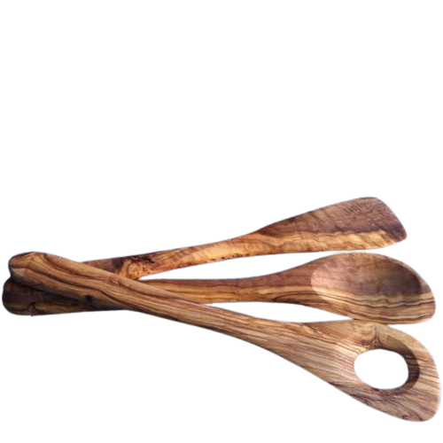 Cooking and Pan Spoon Set 3 pieces - Olive wood - 30 cm