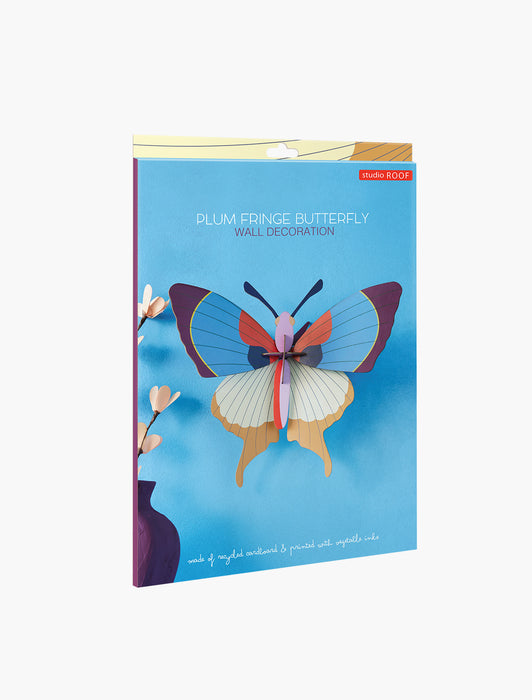 Plum Fringe Butterfly | Sierlijke Vlinder - Groot