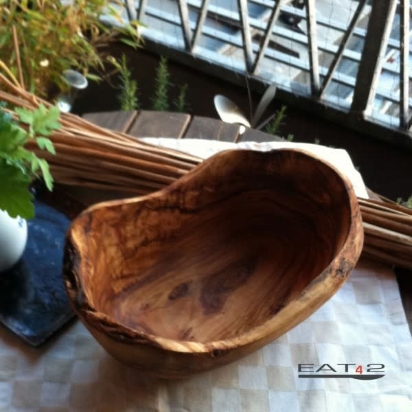 Bowl Olive wood Oblong Natural edge - Fruit - Large