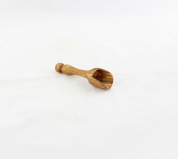 Sugar scoop Olive wood - Long handle 10cm