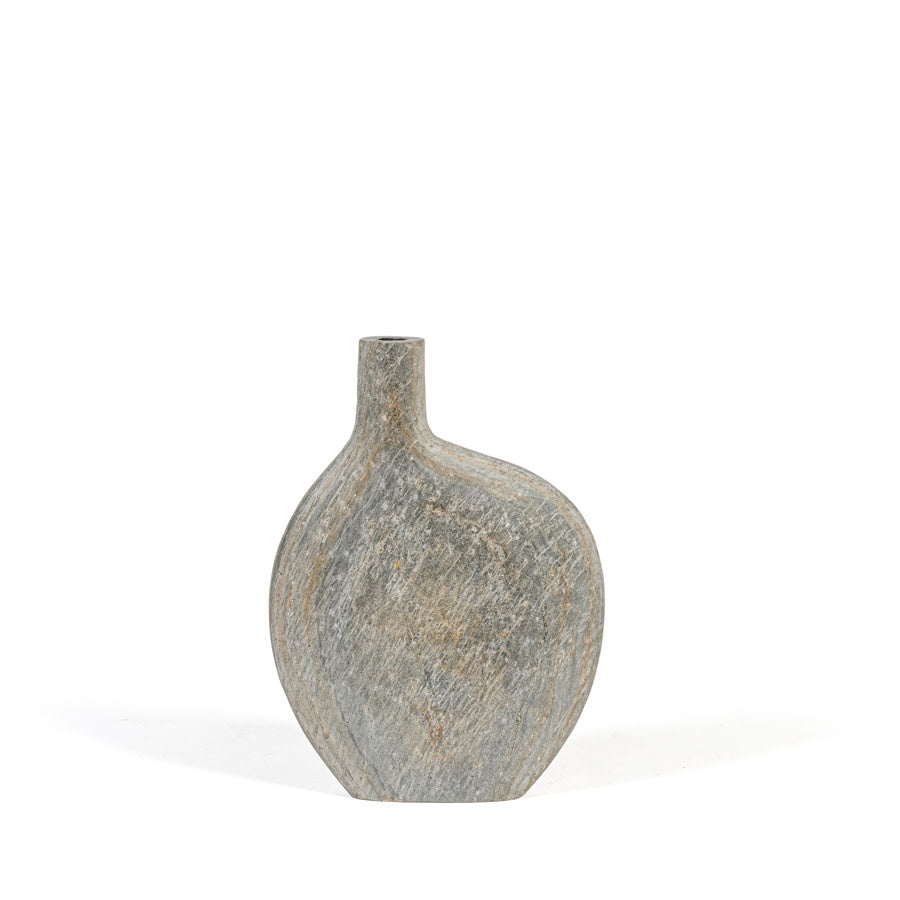 Vase flat slate Stone | DekoCandle
