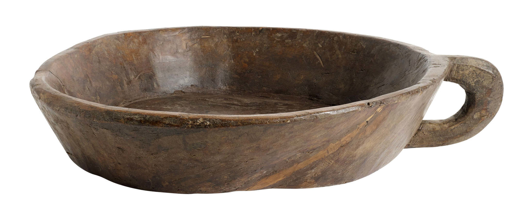 Large antique wooden bowl - Tray Antikka