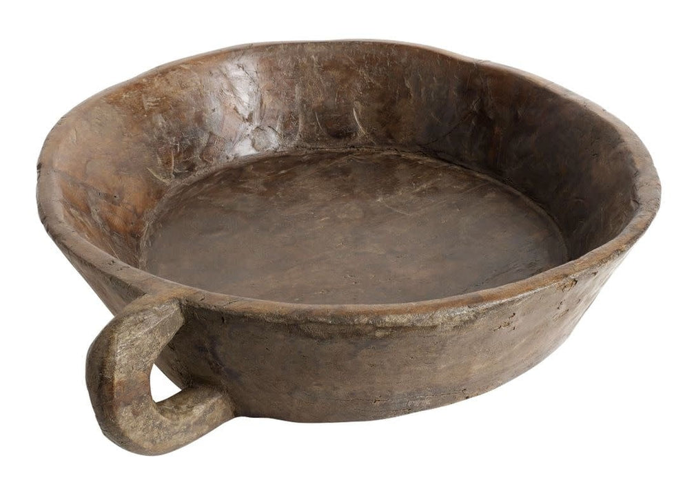 Large antique wooden bowl - Tray Antikka