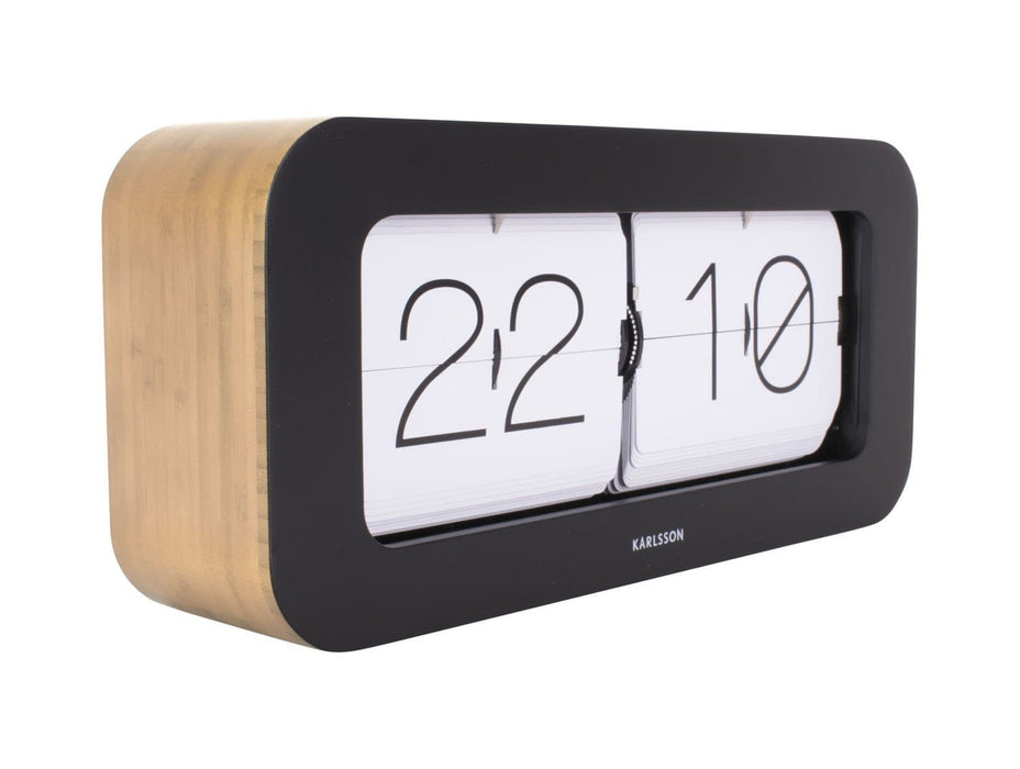 Wall/Table clock Matiz Bamboo – Black