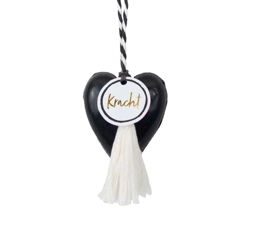 Zeephart Hart onder de Riem - Zwart - - Bijzondercadeau.nl