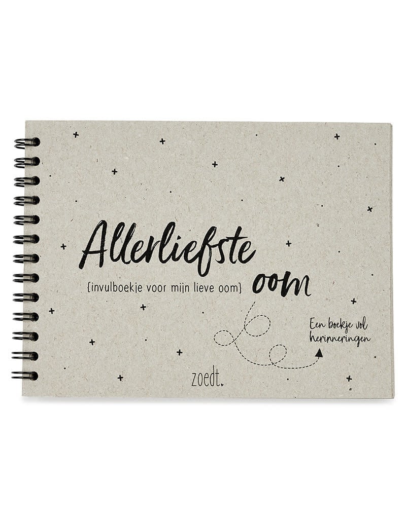 Invulboekje voor de allerliefste oom | Zoedt