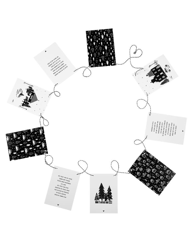 Kerst Woonslinger met 9 kaarten - Bijzondercadeau.nl