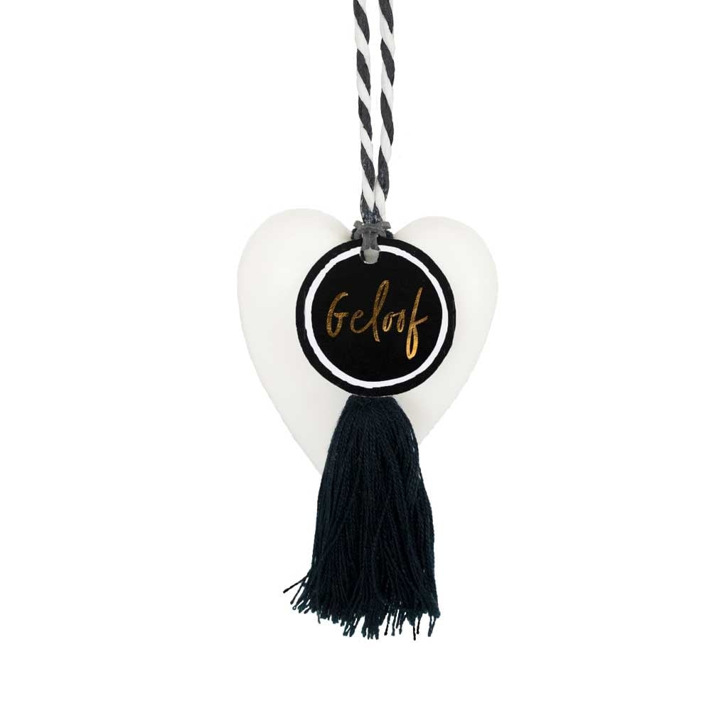 Zeephart Hart onder de Riem - Wit - - Bijzondercadeau.nl