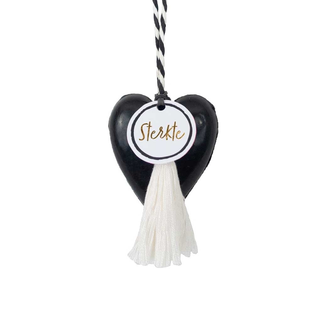 Zeephart Hart onder de Riem - Zwart - - Bijzondercadeau.nl