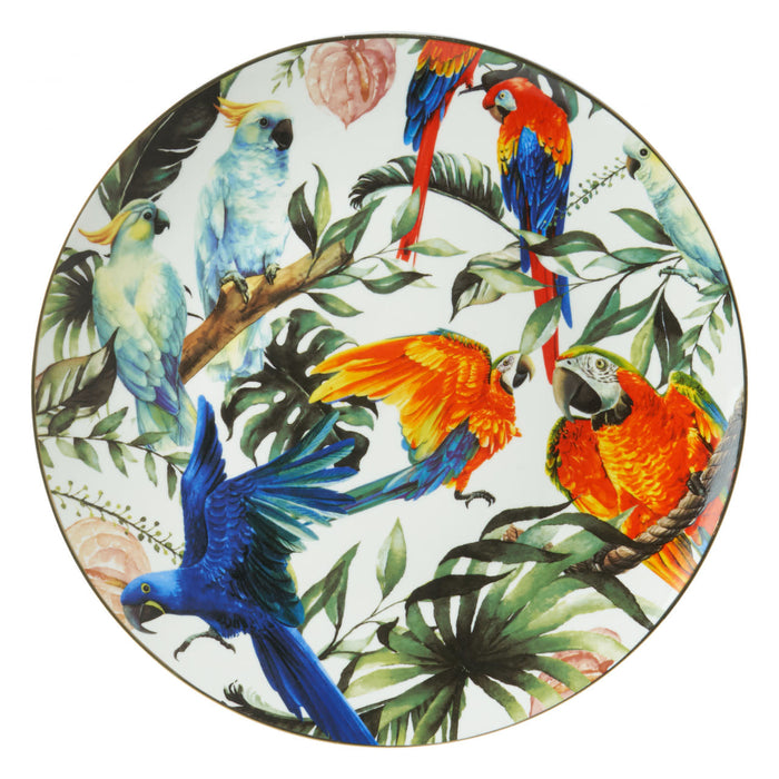 Wall plate Tropical birds Ø 31 cm