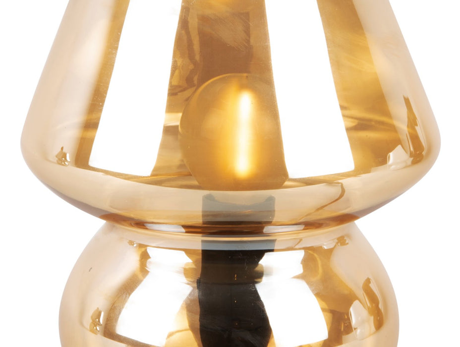 Tafel lamp - Glas Vintage - Amber-Bruin