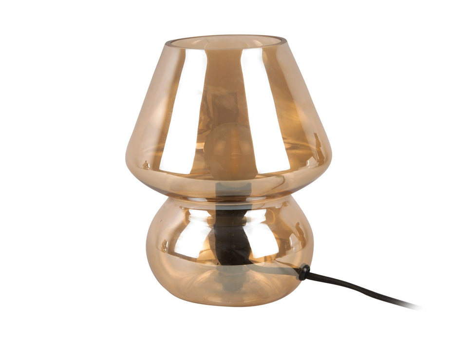 Tafel lamp - Glas Vintage - Amber-Bruin