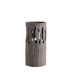 Gaia Laterne / Vase S - Schokoladensteinzeug - Ø12xH25 cm
