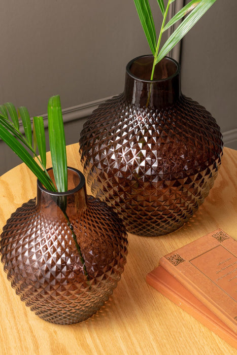Vase Delight - Schokoladenbraun - 20cm