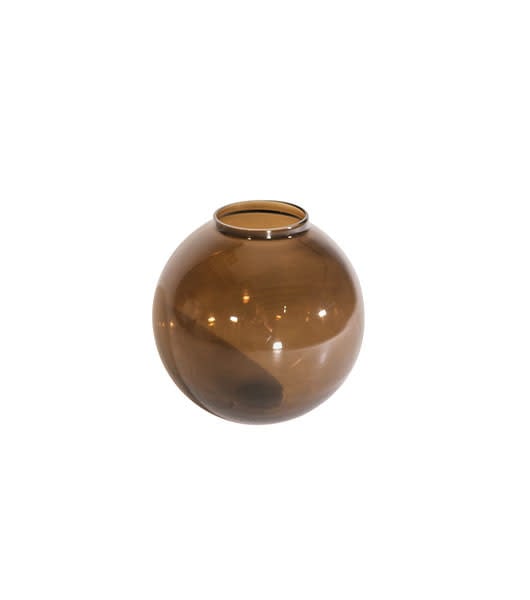 Vase Mondo T14 Mittelbraun - Ø 30 - H 26 cm - Glas