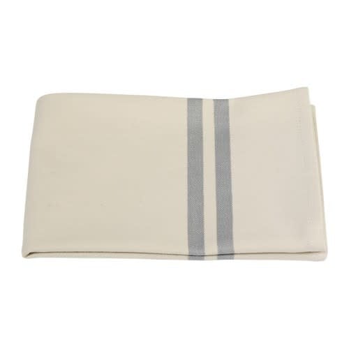 Theedoek katoen Ecru-Licht Grijs/Blauw - 45x65 cm - Bijzondercadeau.nl