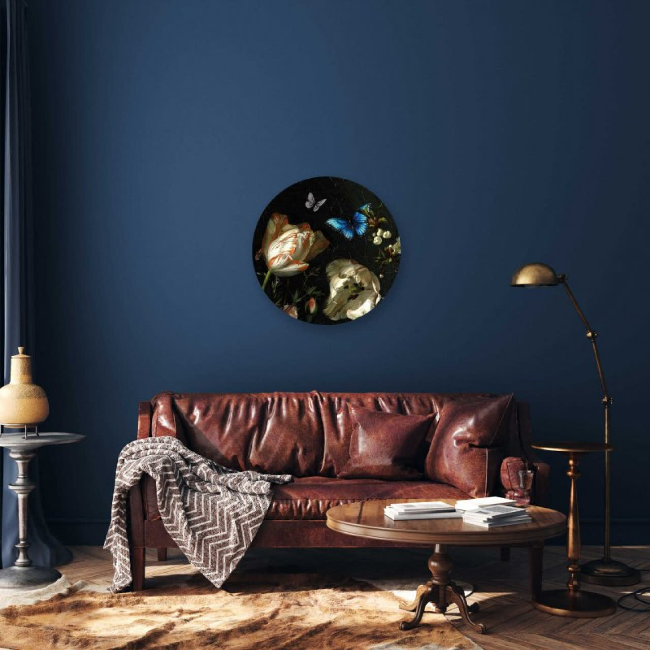 Wandcirkel Boomblauwtje | Heinen Delfts Blauw