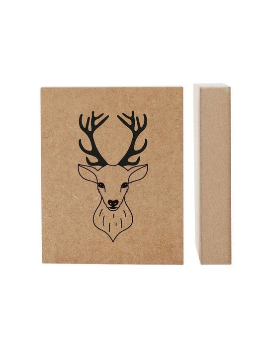 Christmas Woodprint MDF with deer