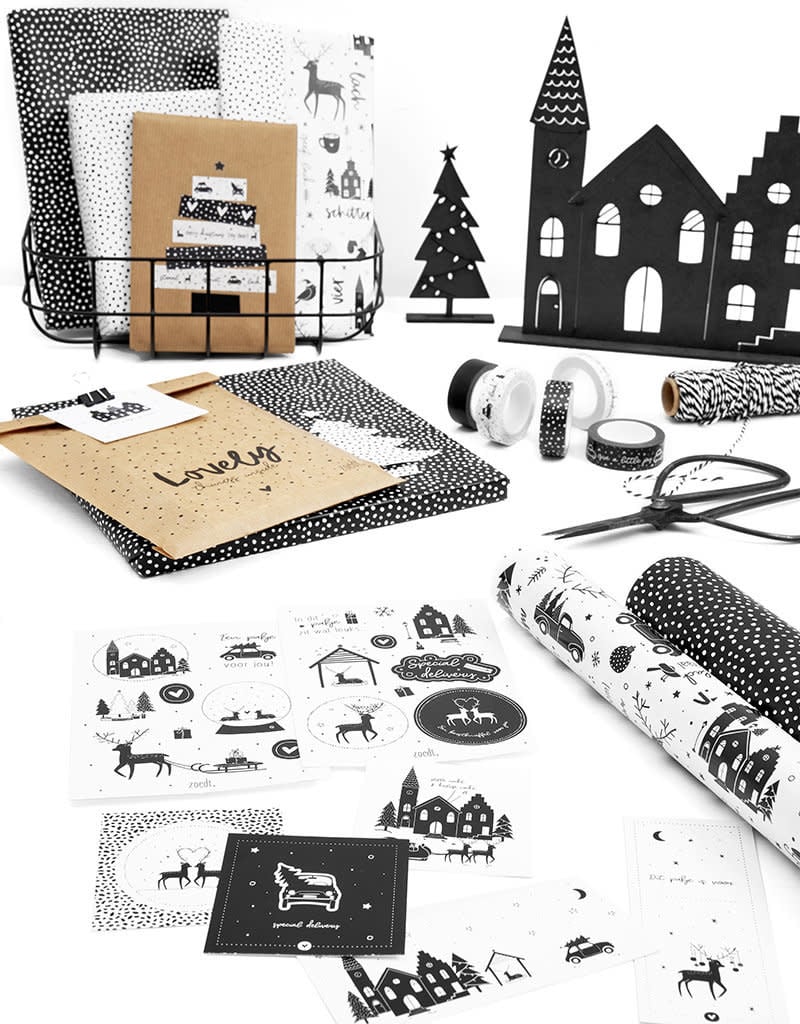 MDF Kerstset - kerkje, slee en boompje | Zoedt