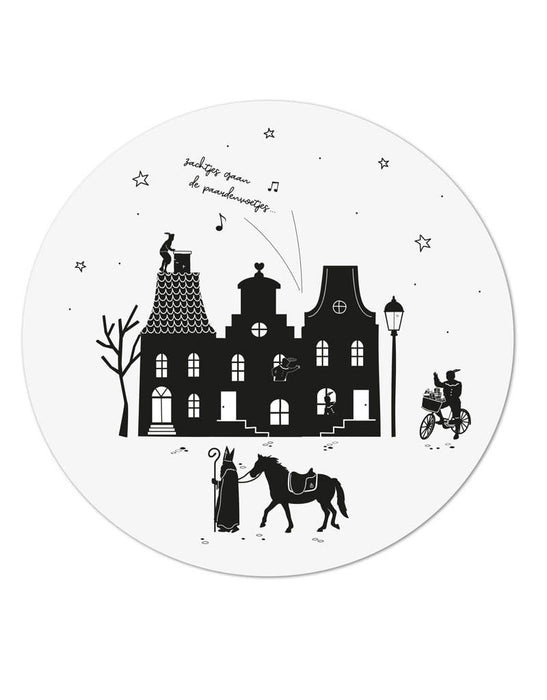 Wall circle Sint canal houses - 20cm