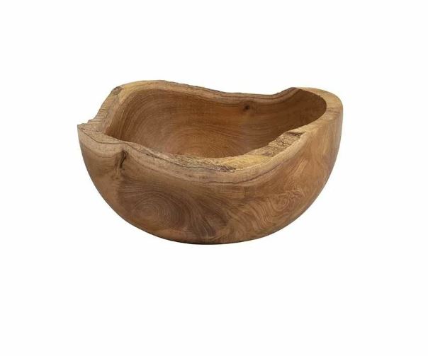 Bowl Olive wood Natural edge - Salad, Fruit, Vegetables - Large