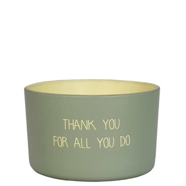 Outdoor candle - Thank you for all you do - Scent Bella Citronella 