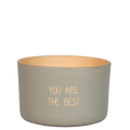 Outdoor-Kerze – Du bist der Beste – Duft Bella Citronella 
