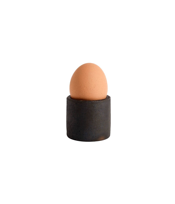 Egg cup - holder / Egg cup Hazel - Brown Teracotta - H4.5 Ø5 cm
