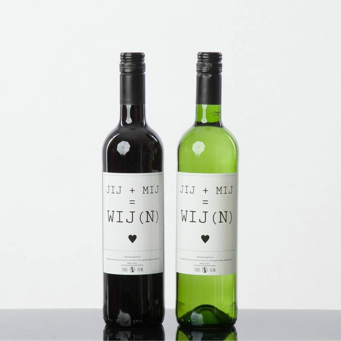 Bottle work you+me=we(n) - wine 