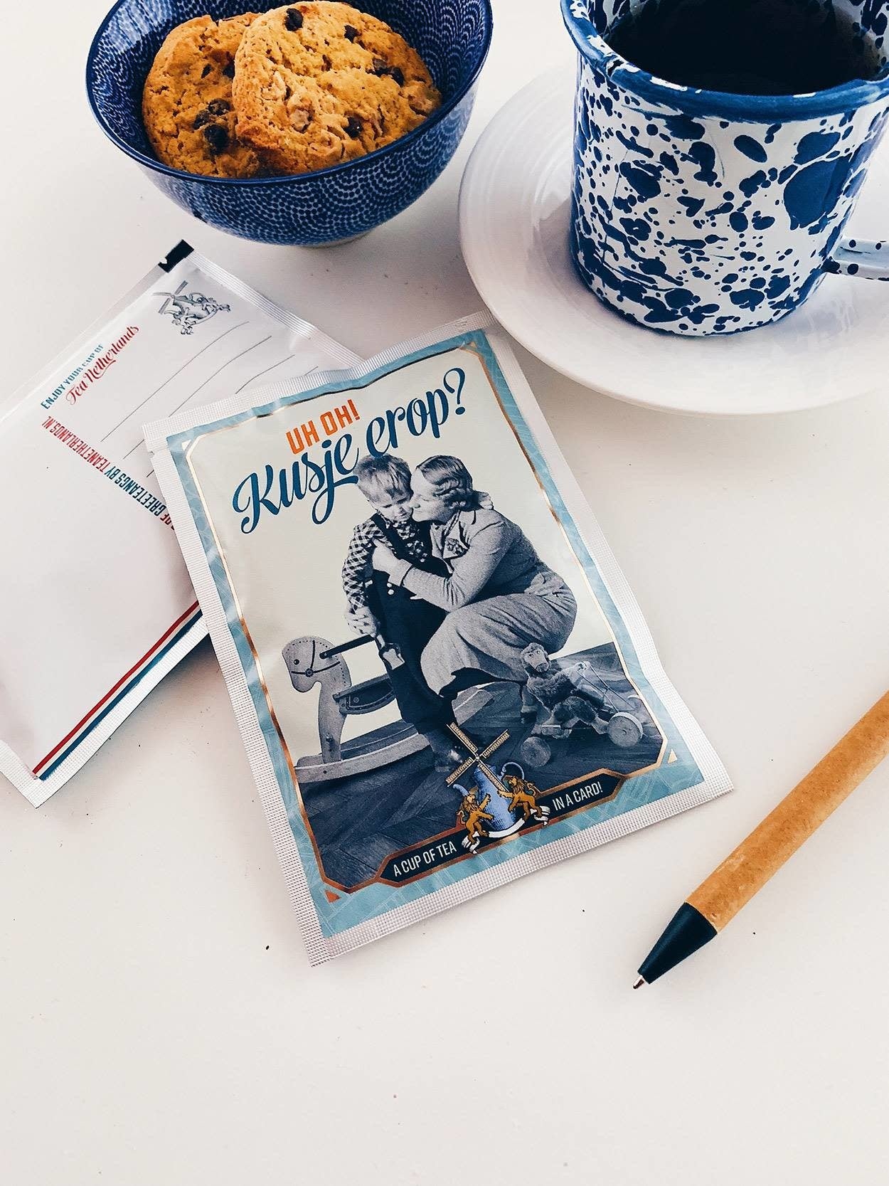 Kusje er op | Tea Card