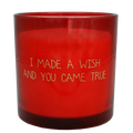 Soy Candle Glass - I made a wish and you came true - Scent: Unconditional