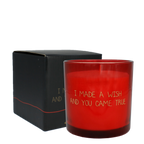Soy Candle Glass - I made a wish and you came true - Scent: Unconditional
