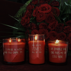 Soy Candle Glass - I made a wish and you came true - Scent: Unconditional