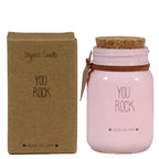 Soy candle Glass with cork