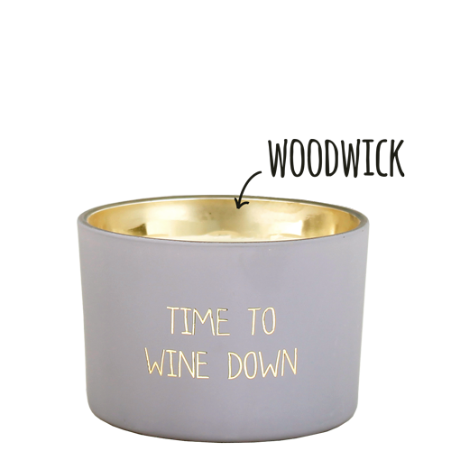 Soy candle Glass Woodwick