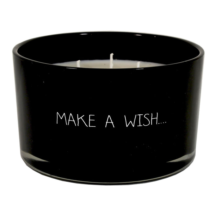 Soy Candle Glass XL Warm Cashmere - Make a wish 