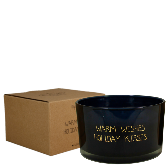 Soy Candle Glass XL Warm Wishes and Holiday Kisses - Winter Glow 