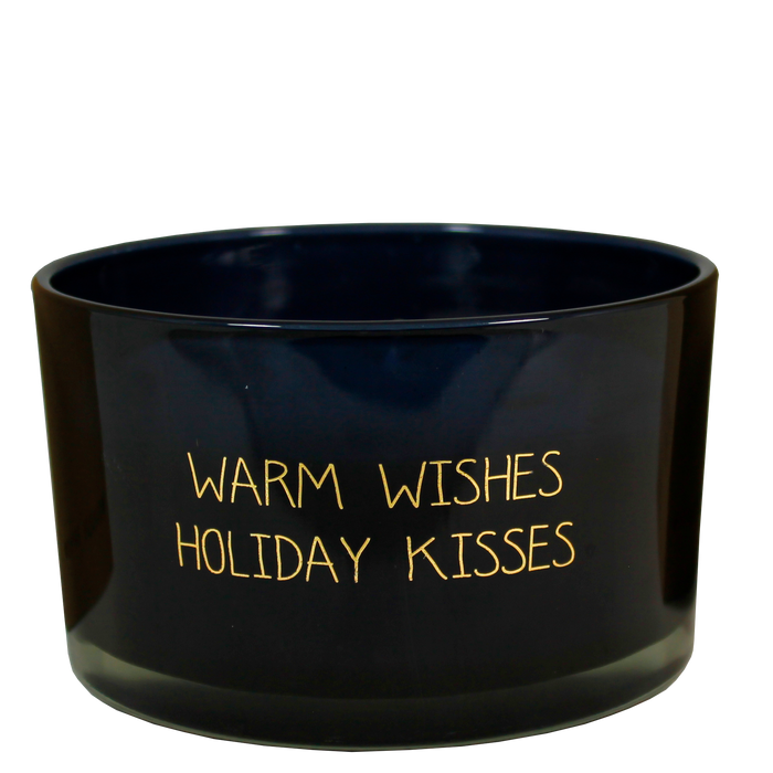 Soja-Kerzenglas XL, warme Wünsche und Weihnachtsküsse – Winterglühen 