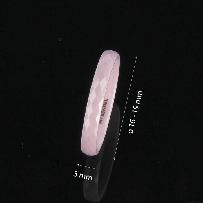 Ring ceramic pink - diamond ptr