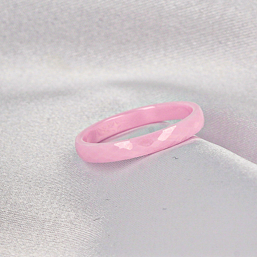 Ring ceramic pink - diamond ptr