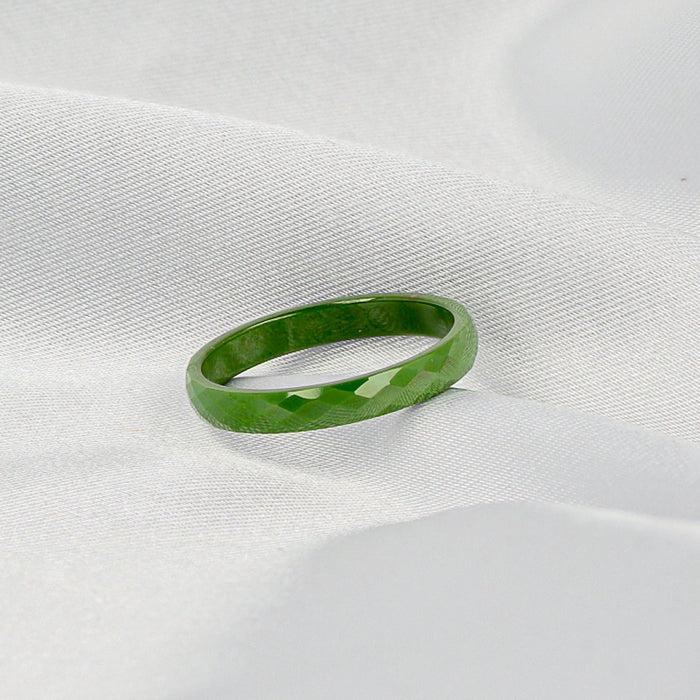 Ring ceramic green - diamond ptr