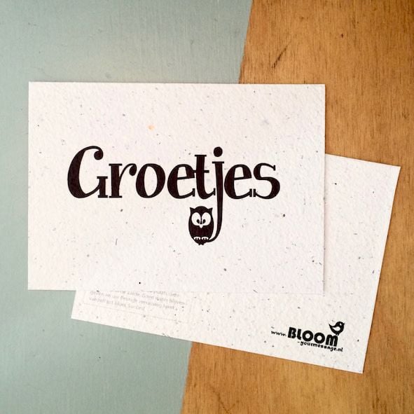 Bloeikaart - Zwart-Wit | Bloom