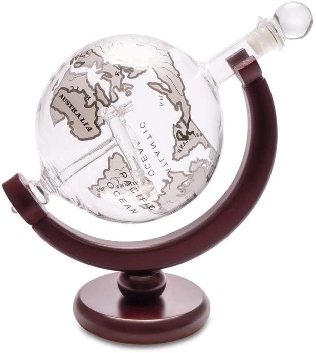 Whiskey Decanter - Globe Globe - Glass and Wood