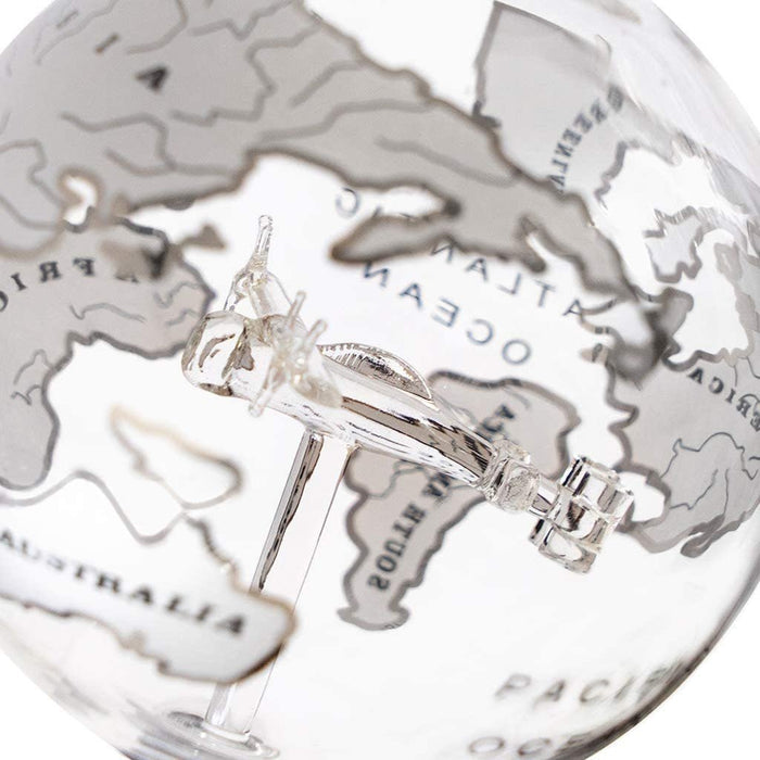 Whiskey-Dekanter – Globe Globe – Glas und Holz